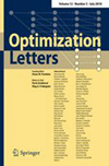 Optimization Letters雜志封面